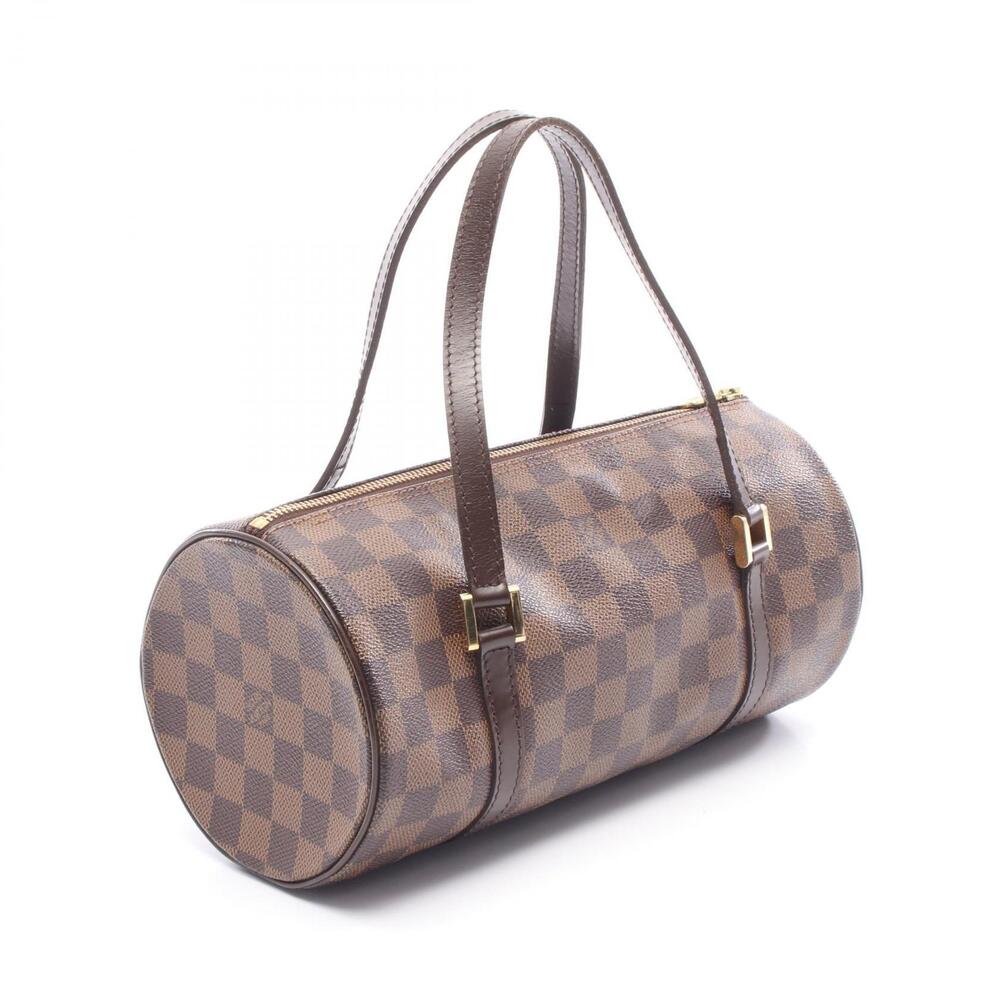 Louis Vuitton Papillon Handbag Canvas Leather Damier Brown